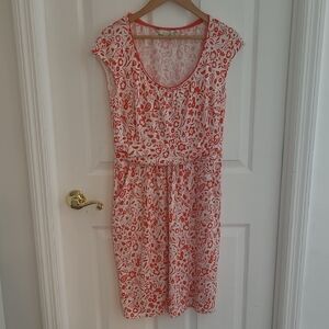 Boden Red Orange Dress With Pockets